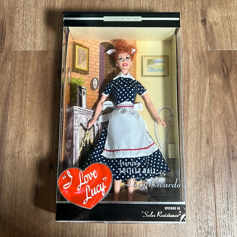 NIB I Love Lucy Barbie Collector Edition of "Sales Resistance." Episode #45